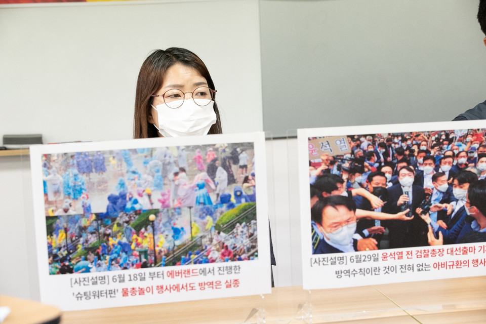 민주노총이 5일 오전 기자회견을 열어 정부의 7.3 전국노동자대회 대응방침에 대한 입장과 향후 계획을 발표했다. ⓒ 송승현 기자