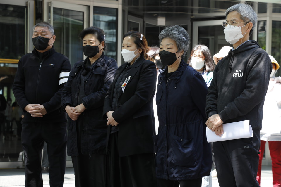 고 이동우 산재사망사고 책임자 동국제강 포위의날이 3일 정오 동국제강 본사에서 진행됐다. ⓒ 조연주 기자