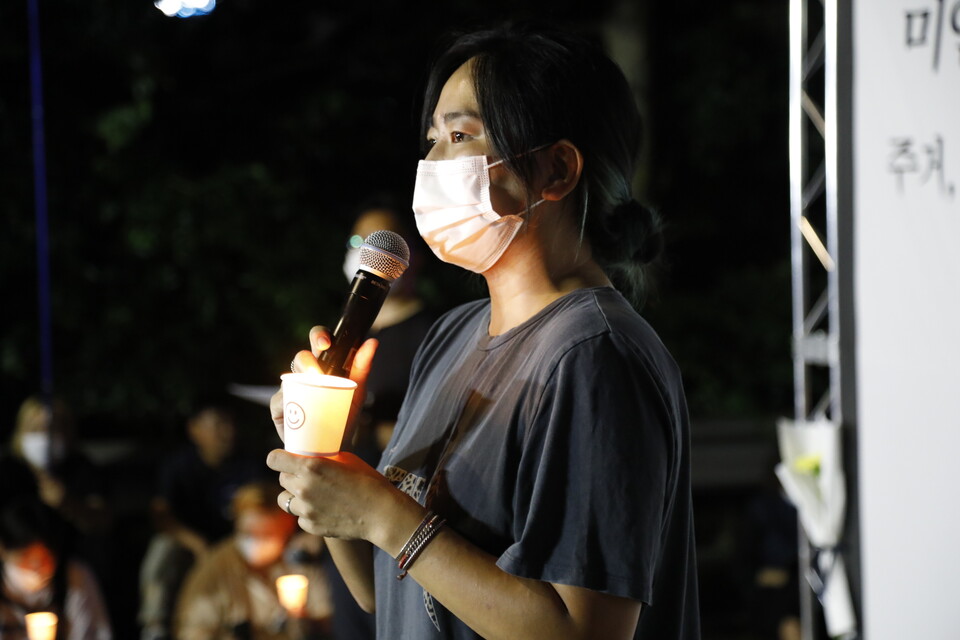 김윤영 빈곤사회연대 활동가. ⓒ 조연주 기자