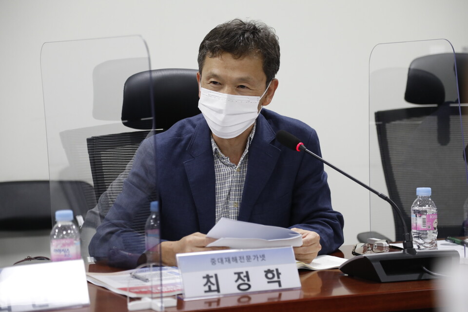 21일, 국회에서 중대재해기업처벌법 시행령 개정 방향 토론회가 열렸다. ⓒ 김준 기자