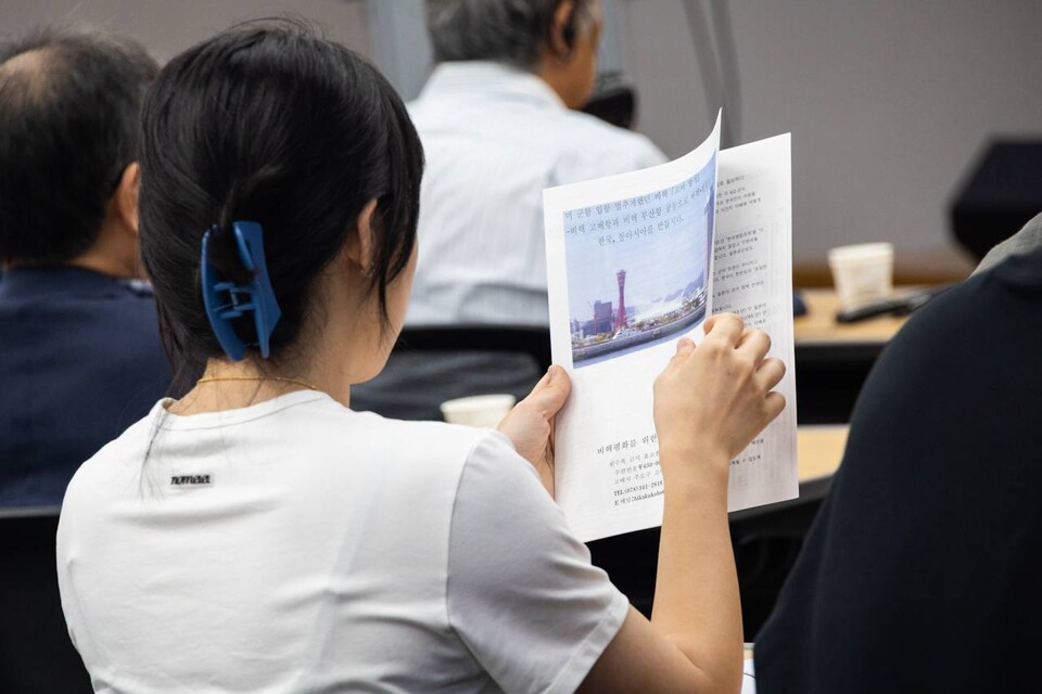 원폭 투하 80주년과 광복 80주년을 맞아 민주노총이 10일 오후 3시 30분 서울 중구 YWCA회관 대강당에서 ‘한국-일본 피폭자 증언대회’를 열고 피폭자의 증언을 알리는 한편 동아시아 비핵 평화를 위한 한일 노동조합과 시민운동의 연대를 다짐했다. 사진=송승현