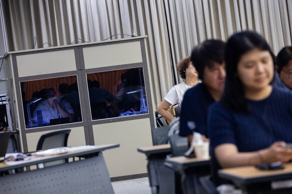 원폭 투하 80주년과 광복 80주년을 맞아 민주노총이 10일 오후 3시 30분 서울 중구 YWCA회관 대강당에서 ‘한국-일본 피폭자 증언대회’를 열고 피폭자의 증언을 알리는 한편 동아시아 비핵 평화를 위한 한일 노동조합과 시민운동의 연대를 다짐했다. 사진=송승현