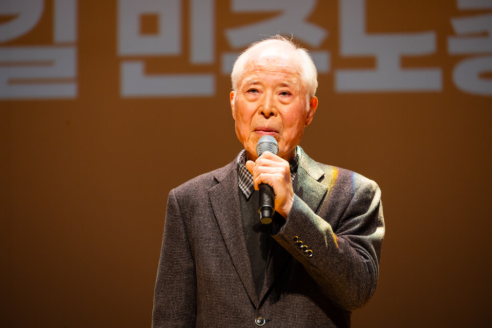 민주노총이 11일 오후 3시 서울 동작구 서울여성플라자에서 창립 30주년 기념식을 열었다. 사진=송승현